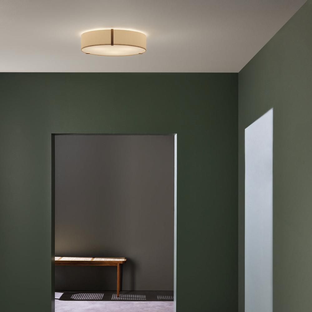 Salina Ceiling, White Fabric, E27, IP20