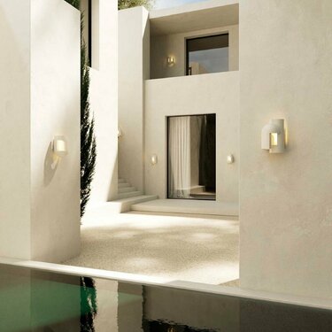 Soul 2 Wall, White Concrete, LED, Triac Dim, IP64