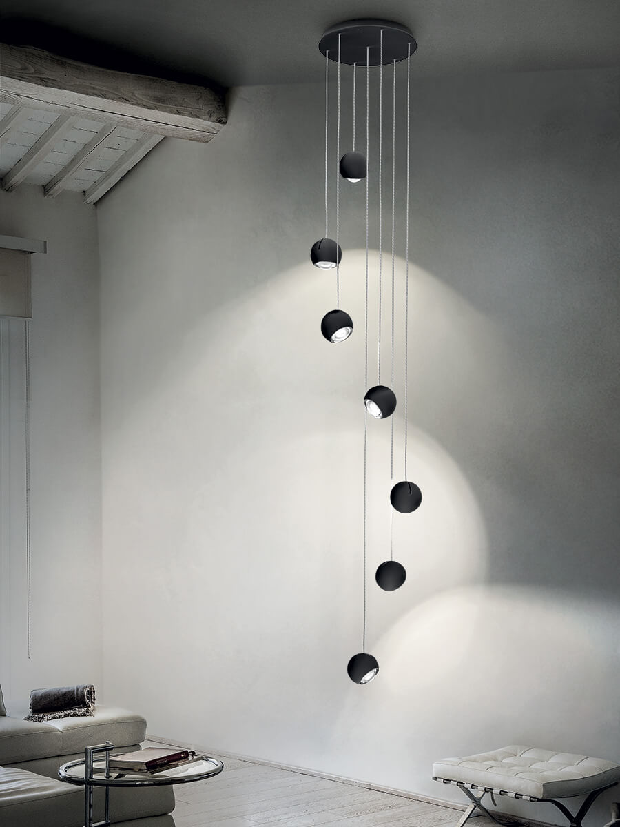 Spider Pendant, Adjustable, LED, Triac Dim, IP20