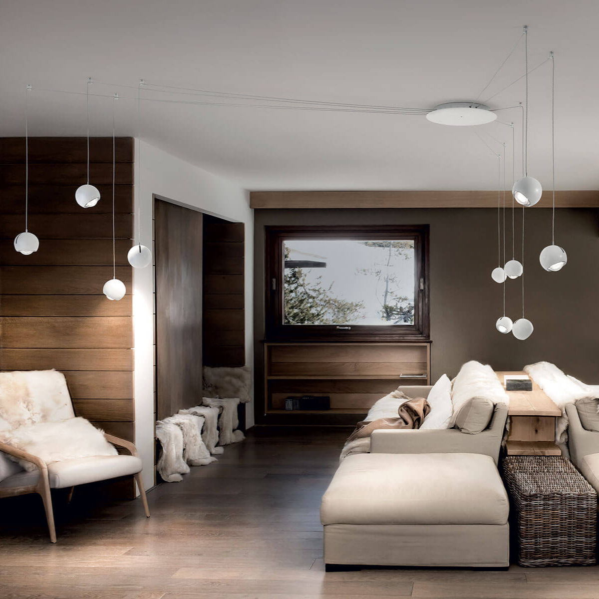 Spider Pendant, Adjustable, LED, Triac Dim, IP20