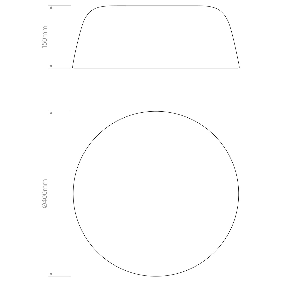 Taiko Ceiling, Large, Black, E27, IP20