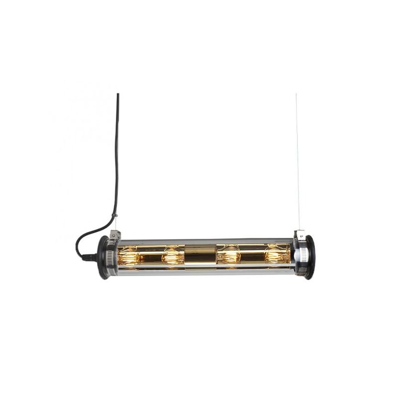 Tube Bulb Pendant, Linear Horizontal, 72 cm, Gold Reflector No Mesh, E27, IP64