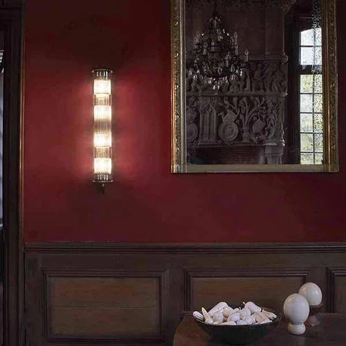 Tube Bulb Pendant, Linear Vertical, 72 cm, Silver Reflector No Mesh, E27, IP64