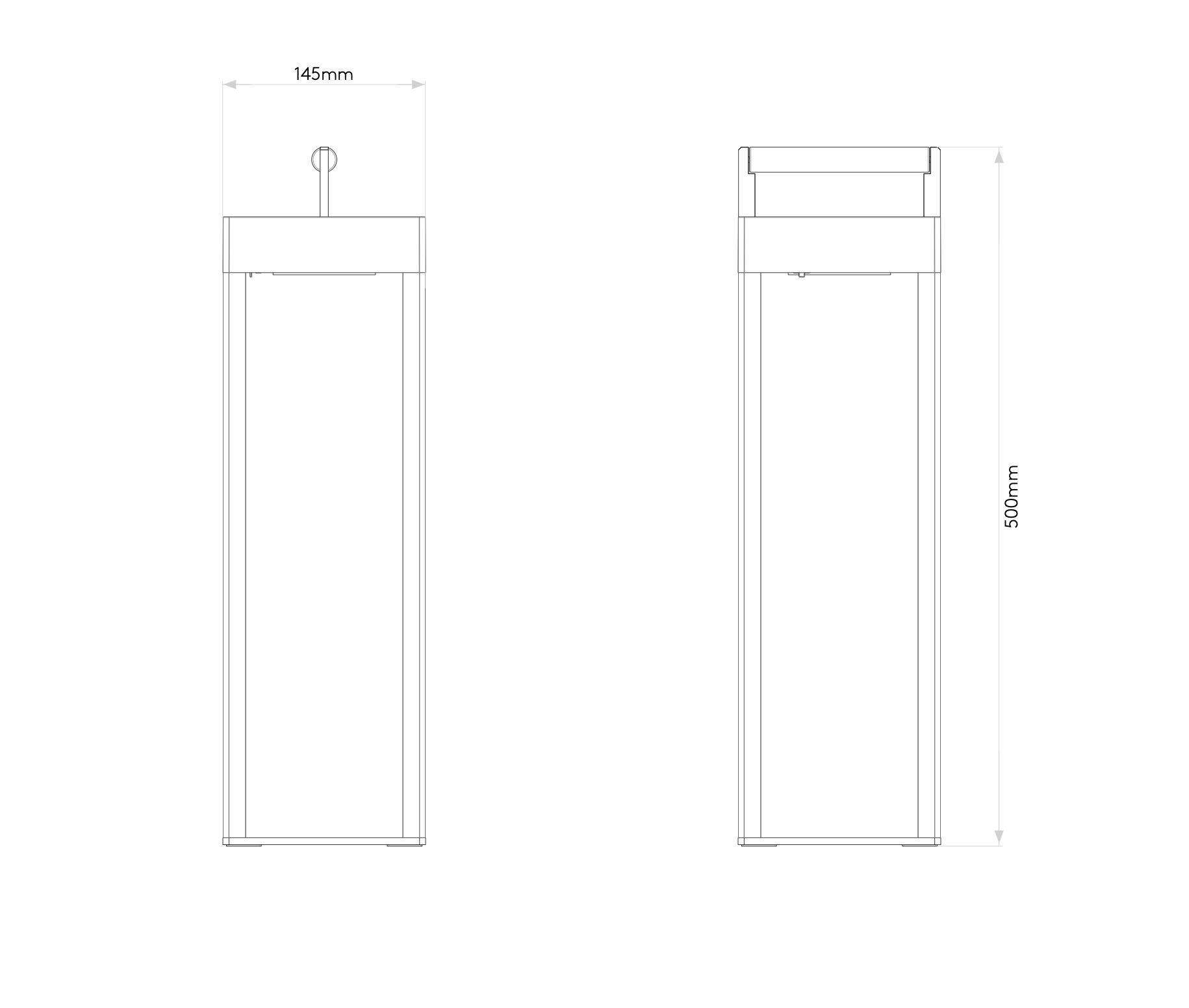 Kuro Wireless Floor Lamp, Black, LED, Touch Dim, IP44