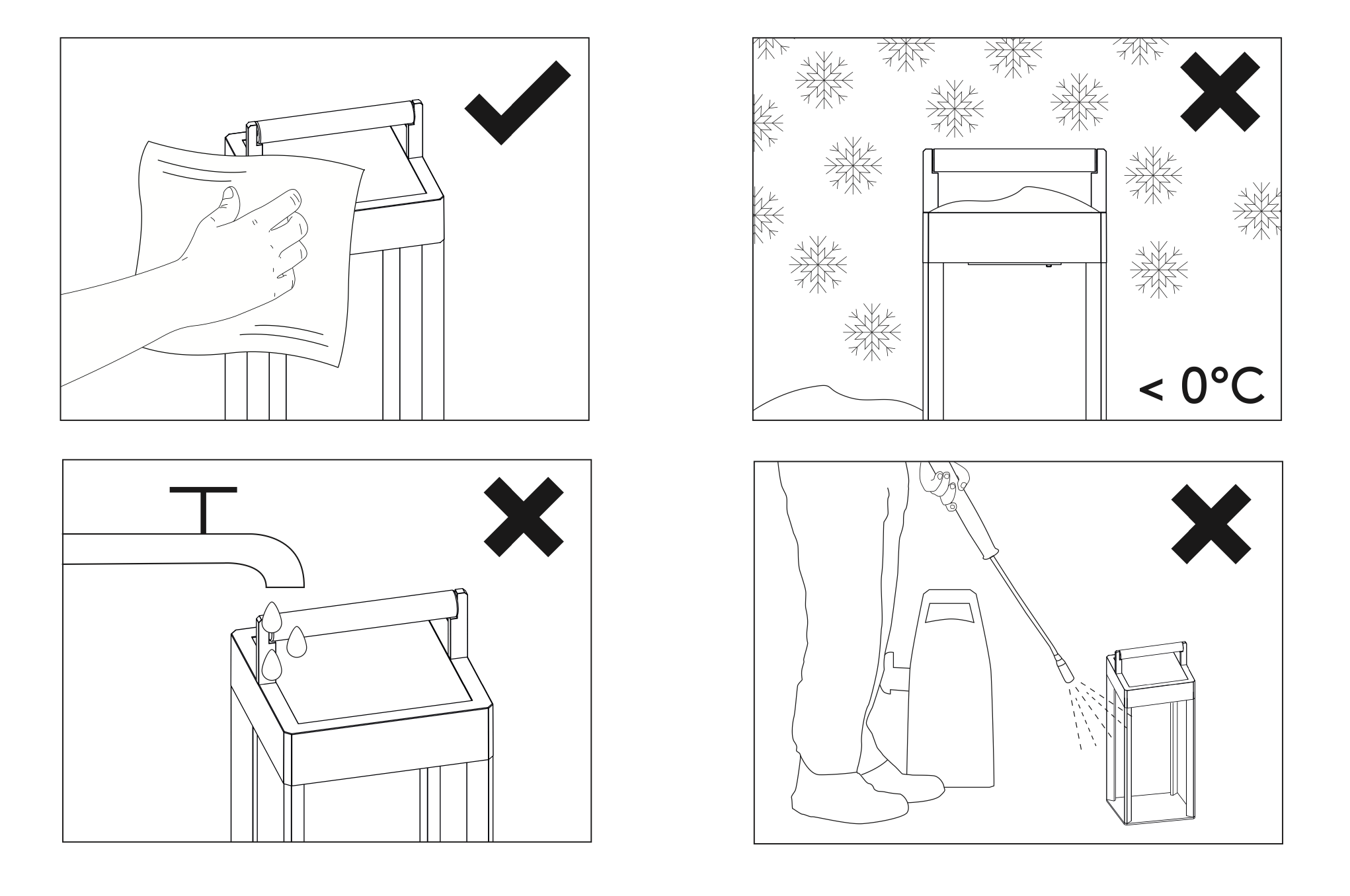 Kuro Wireless Floor Lamp, Black, LED, Touch Dim, IP44