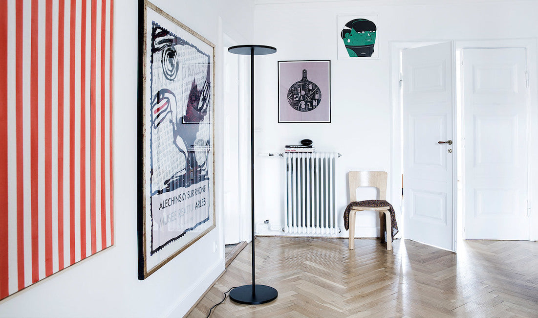 Athena Floor Lamp, Black, LED, Touch Dim, IP20