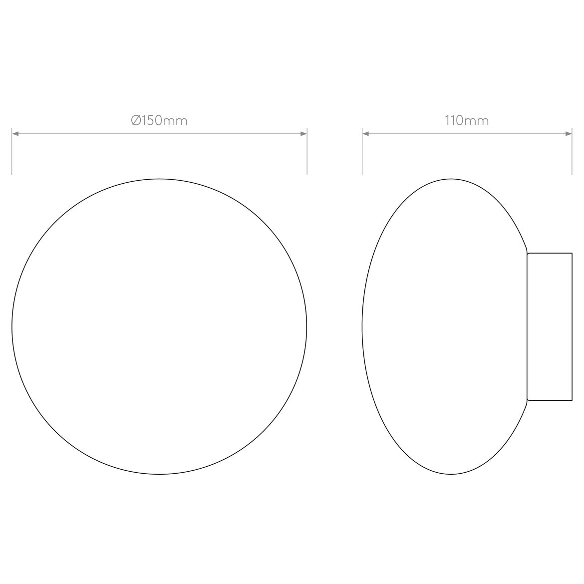 Zeppo Wall Light, Black, G9, IP44