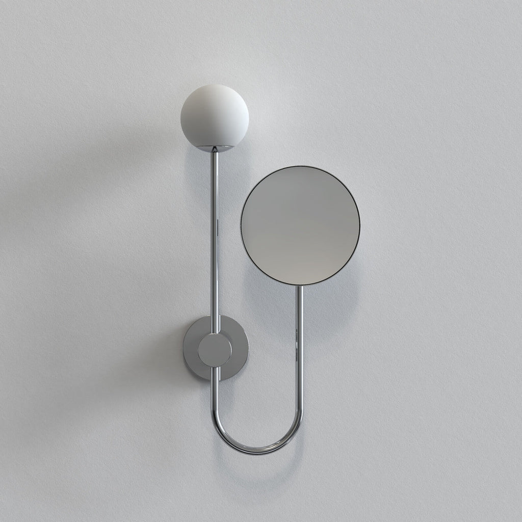 Orb Wall Light with Mirror, Chrome, G9, IP44