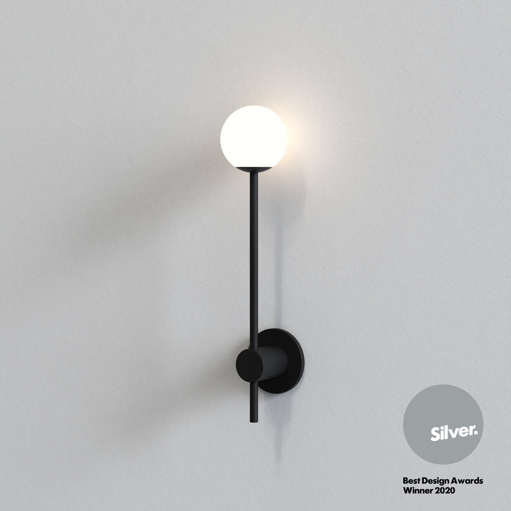 Orb Wall Light, Black, G9, IP44