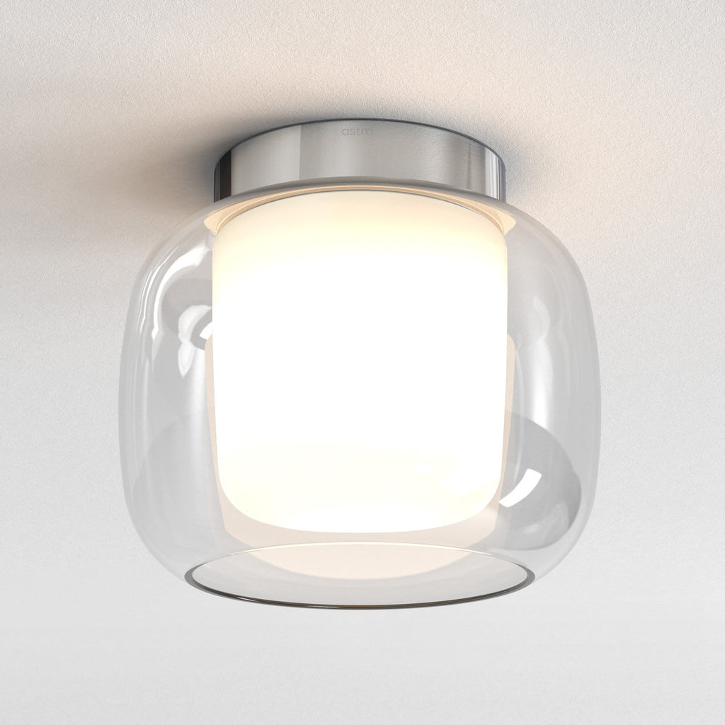 Aquina 240 Small Ceiling, Chrome, E27, IP44