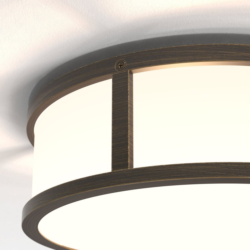 Mashiko Round Ceiling, Bronze, E27, IP44