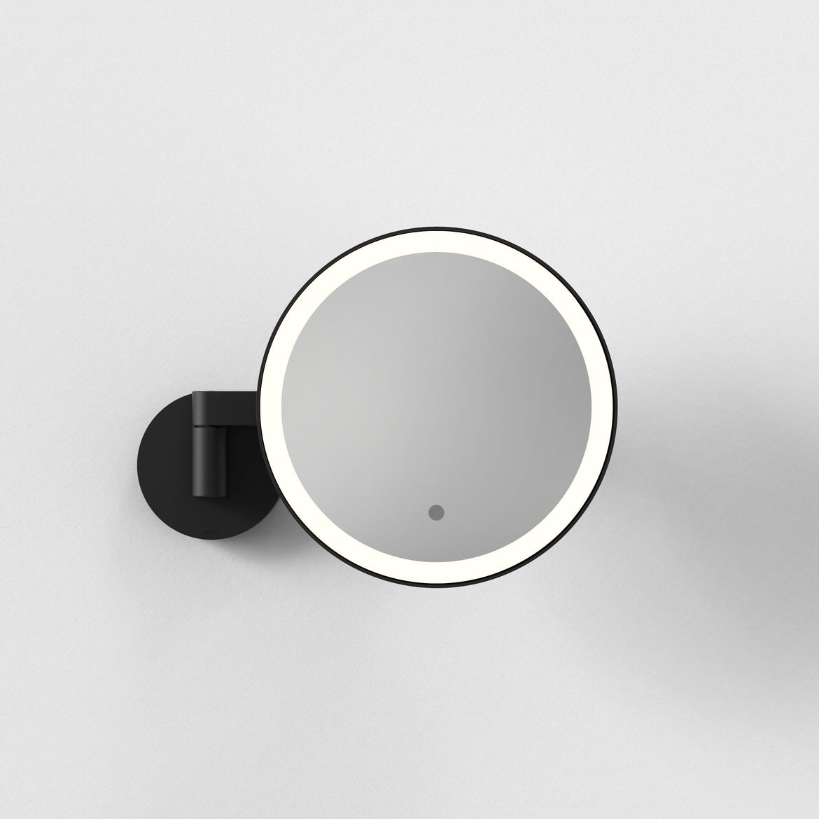Nagoya Wall Light with Mirror, Black, LED, Motion Sensor, IP44