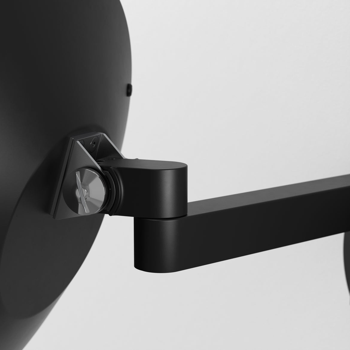 Nagoya Wall Light with Mirror, Black, LED, Motion Sensor, IP44