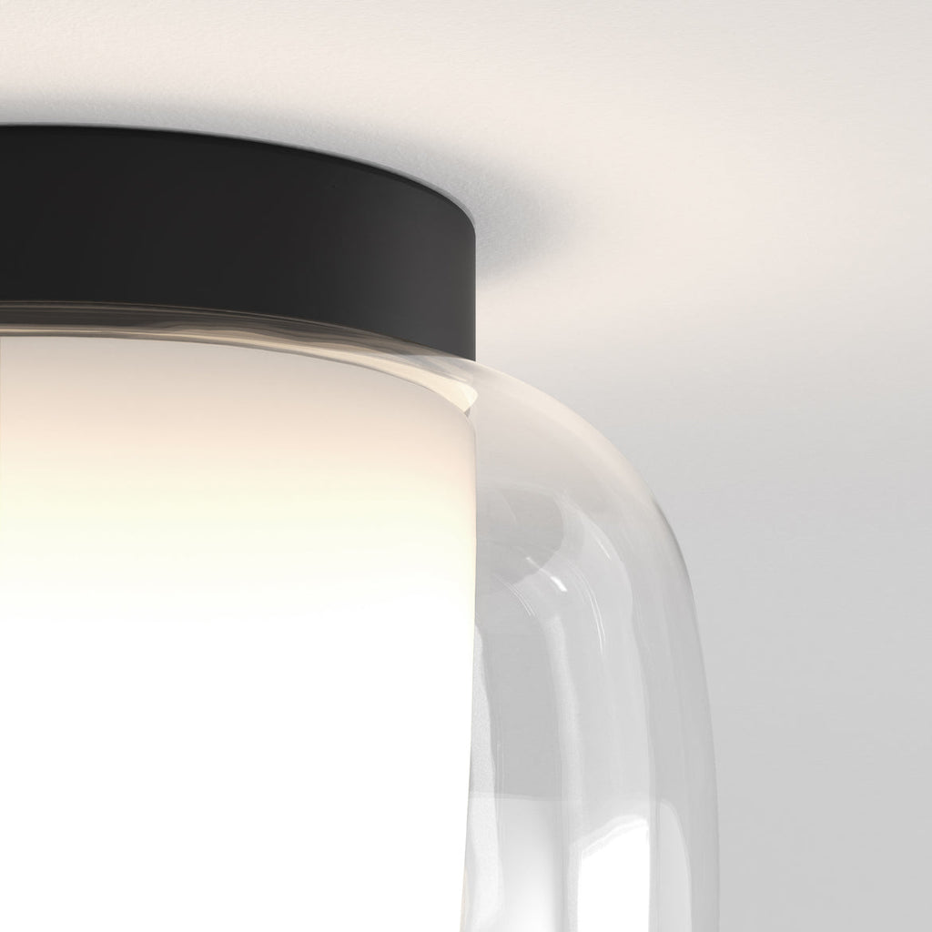 Aquina 240 Small Ceiling, Black, E27, IP44