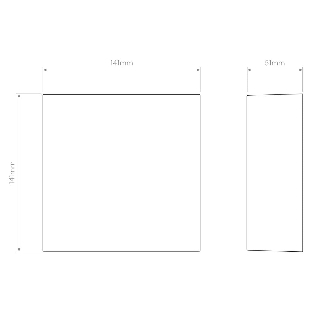 Elis Wall Light, Solid Brass, LED, On/Off, IP54