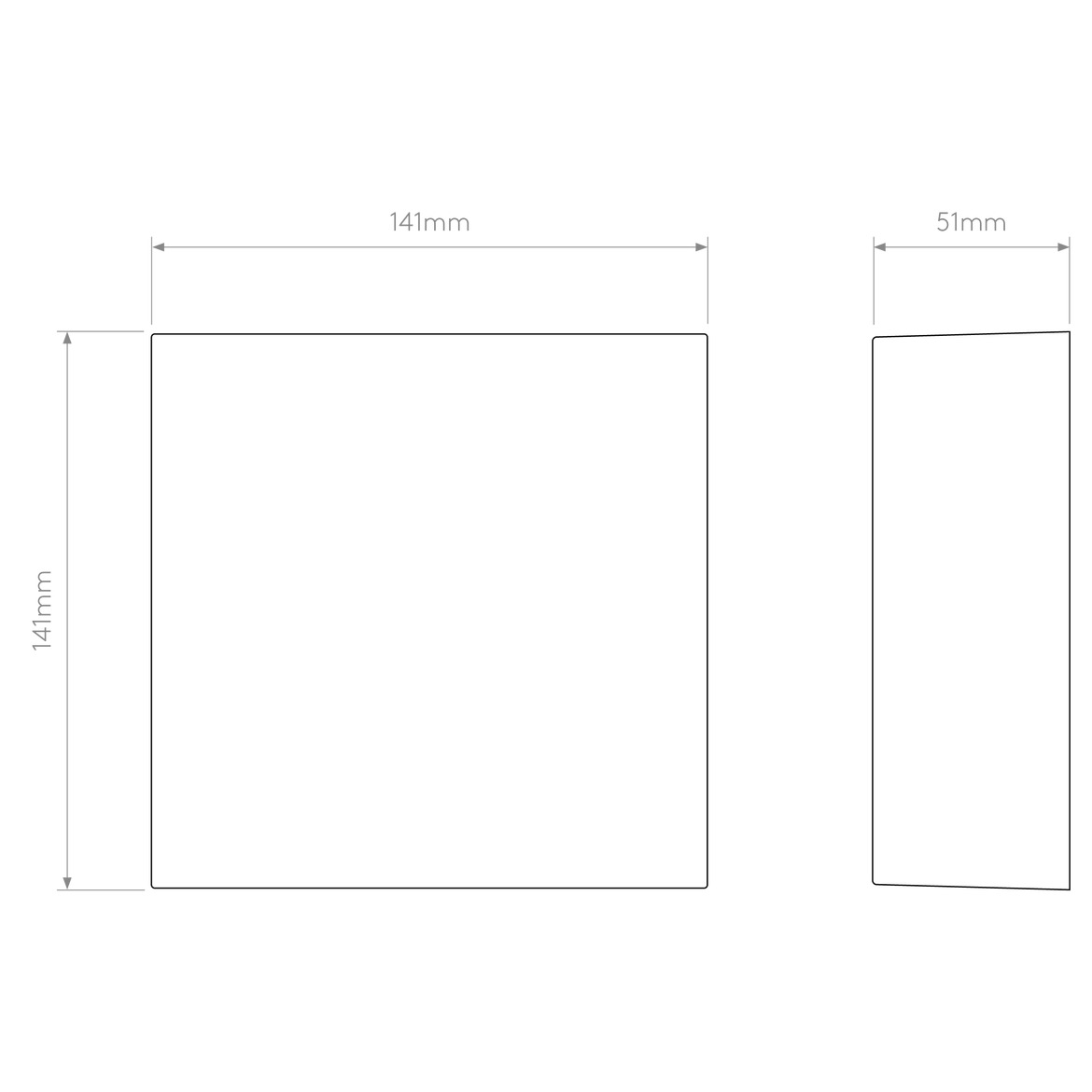 Elis Wall Light, Solid Brass, LED, On/Off, IP54