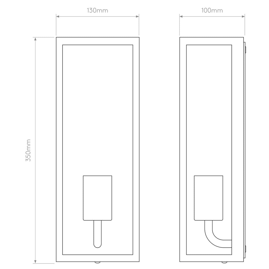 Messina Wall Light, E27, IP44