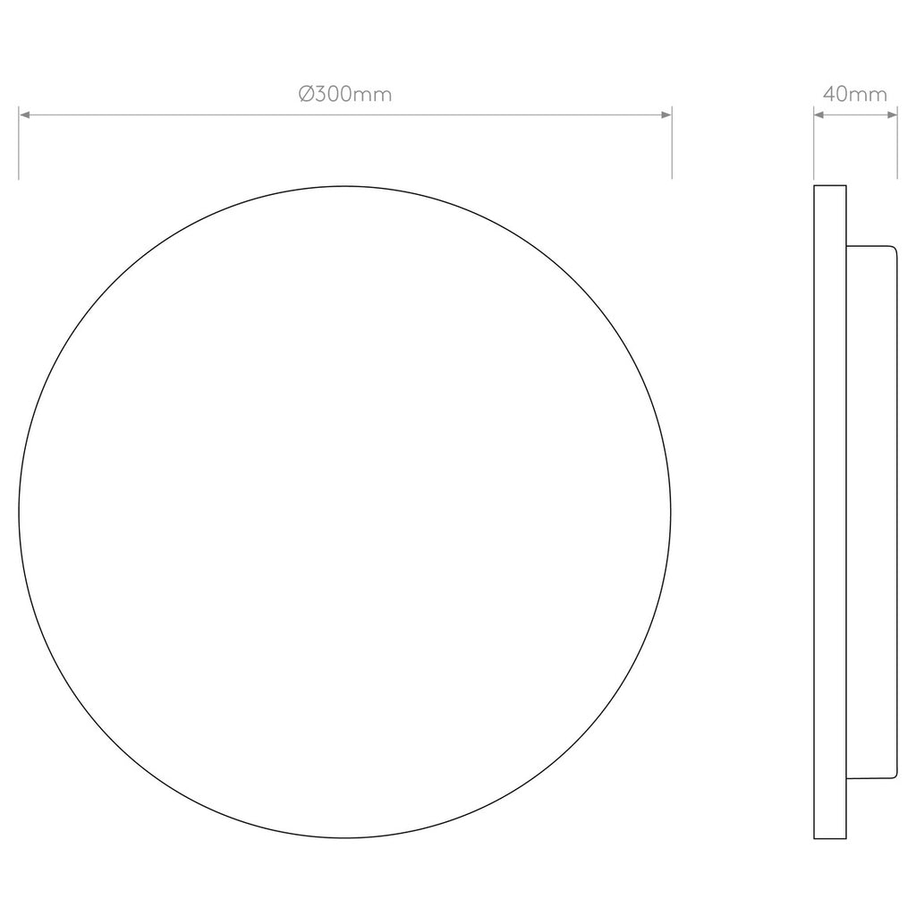 Eclipse Wall Light, Concrete, LED, On/Off, IP44