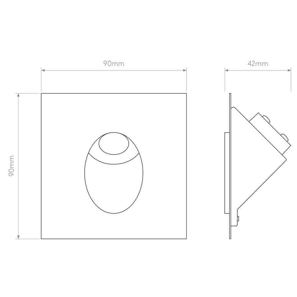 Leros, Trimless Step Light, LED, IP20