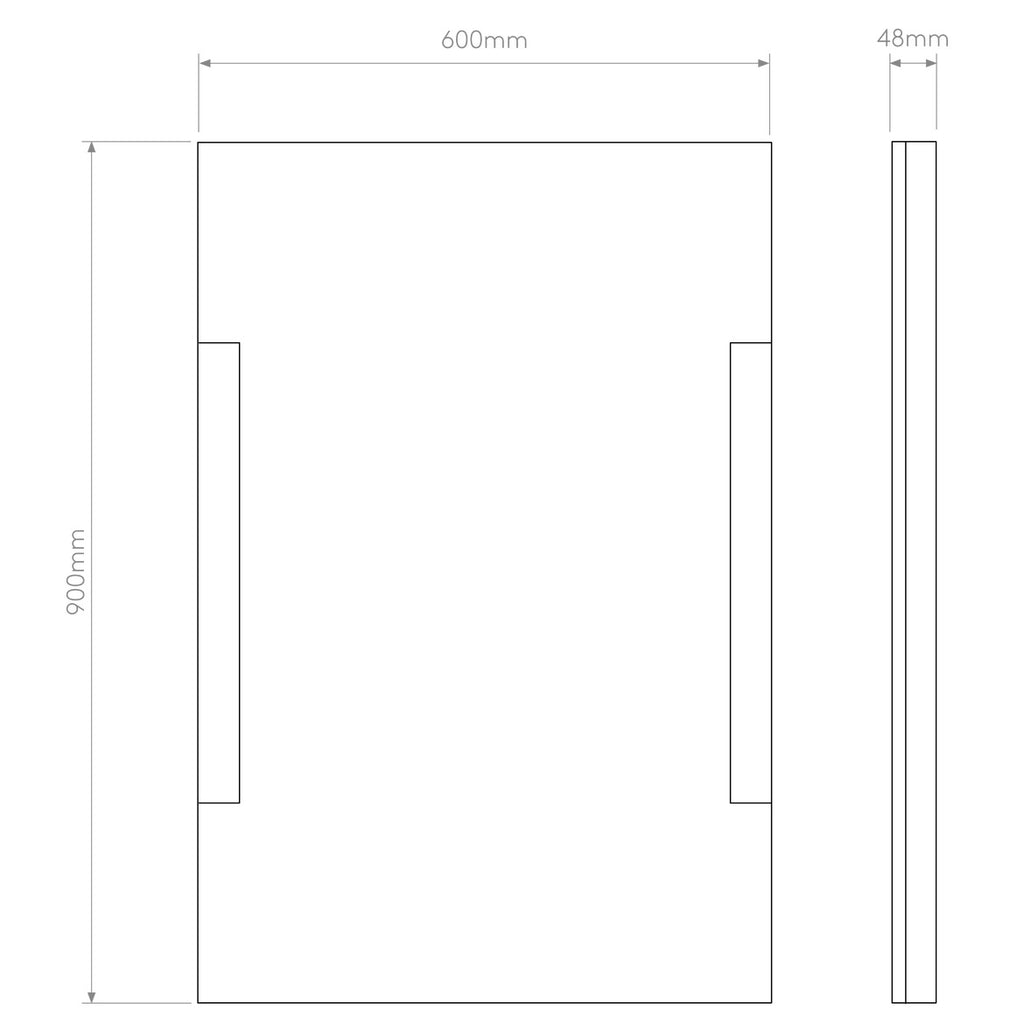 Imola Illuminated Mirror, 900, LED, NO DIM, IP44