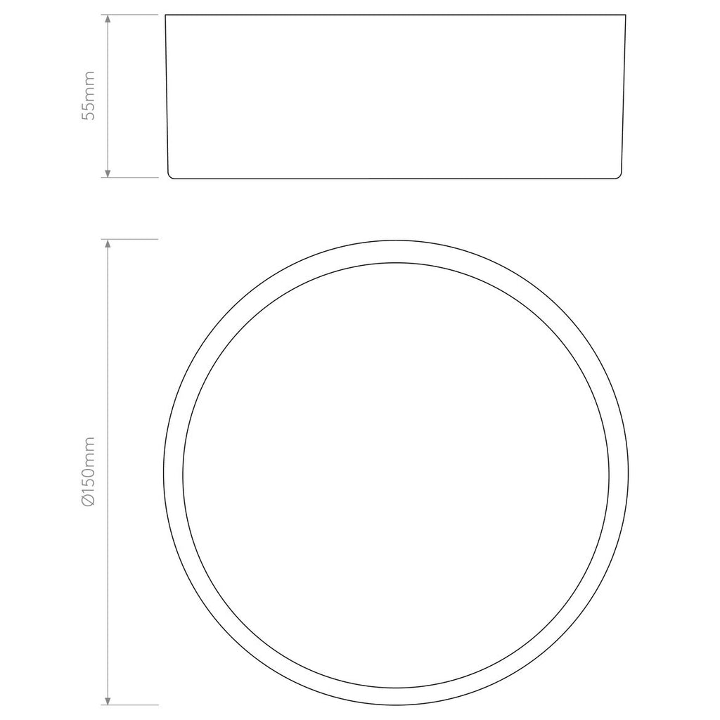 Kea Ceiling, White, LED, IP65