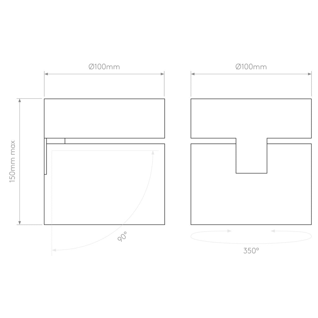 Lynx Adjustable Surface Ceiling, White, LED, Phase Dim, IP20
