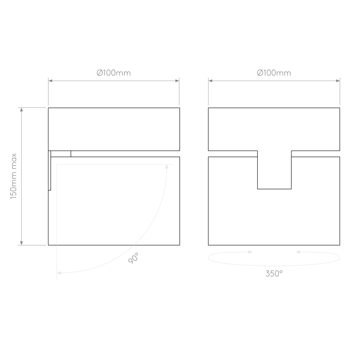 Lynx Adjustable Surface Ceiling, White, LED, Phase Dim, IP20
