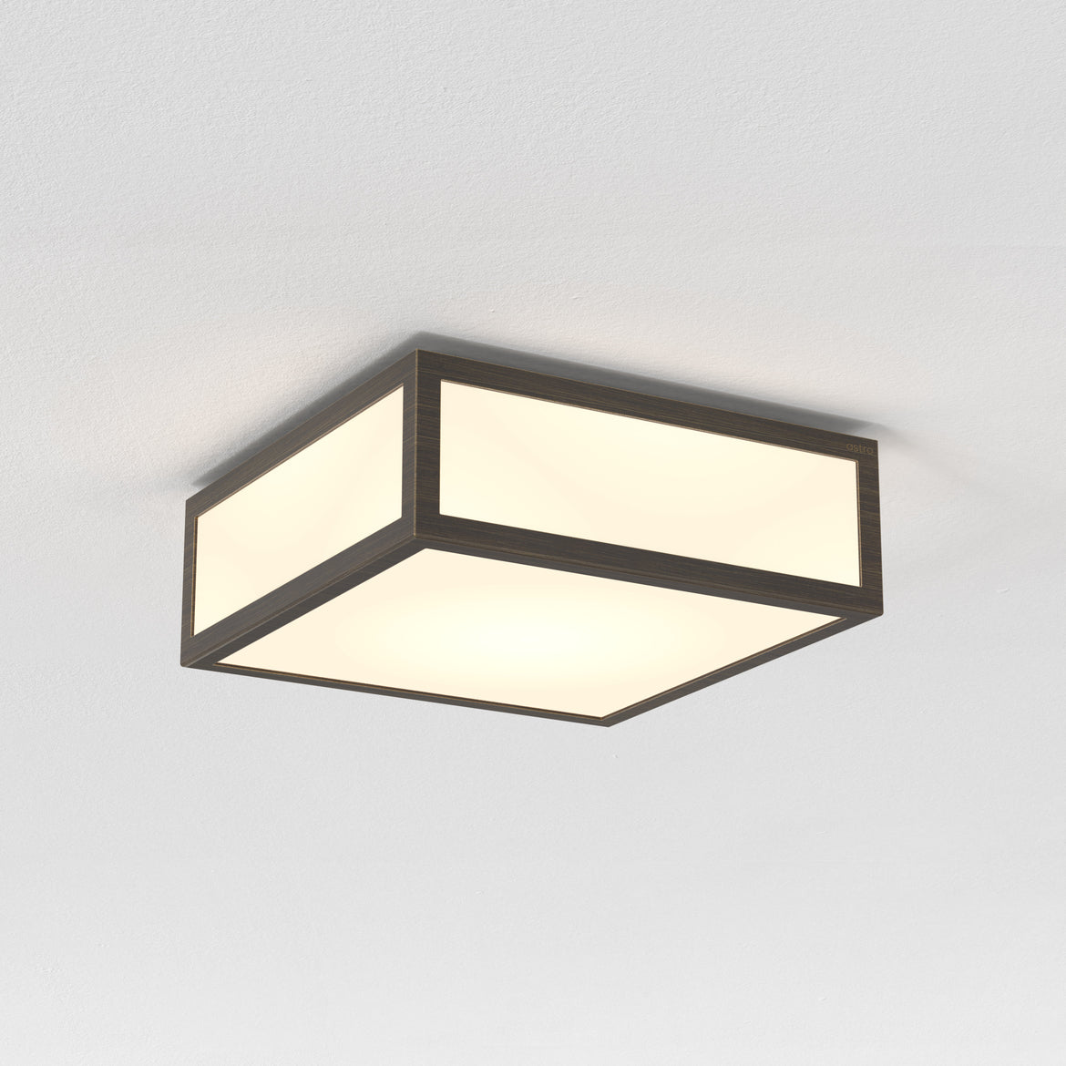 Mashiko 200 Small Square Ceiling, Black, E27, IP44