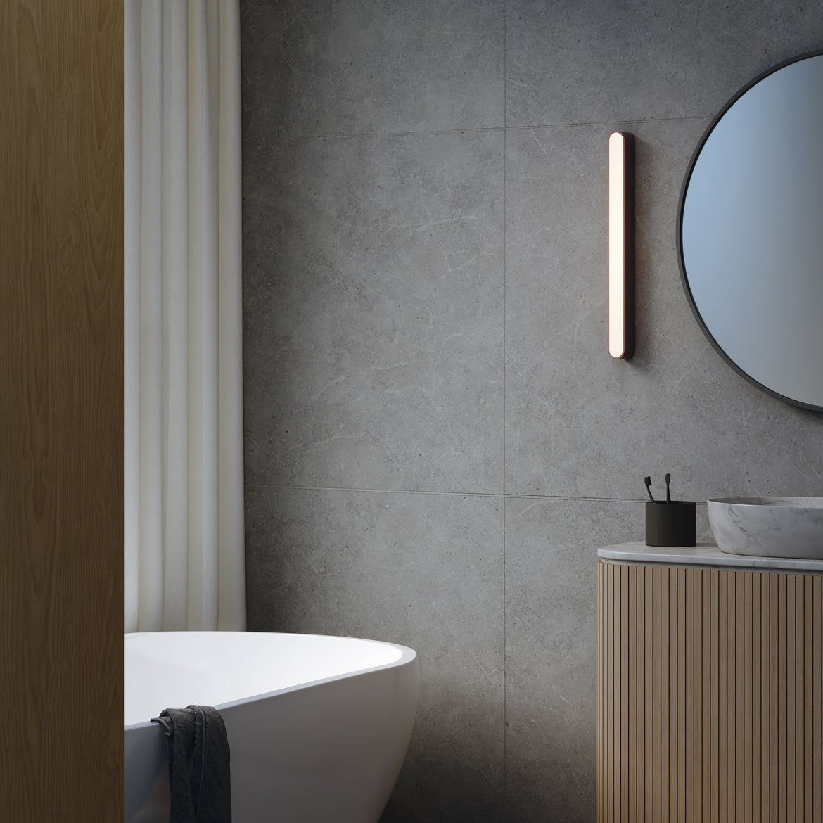 Atticus Wall Light, LED, Phase Dim, IP44