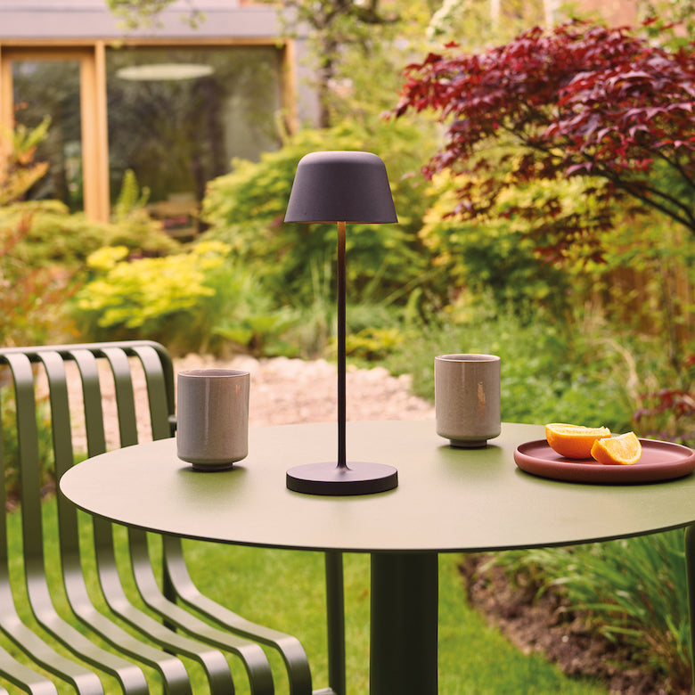 Nomad Table Lamp, Black, LED, Wireless, Push Dim, IP65