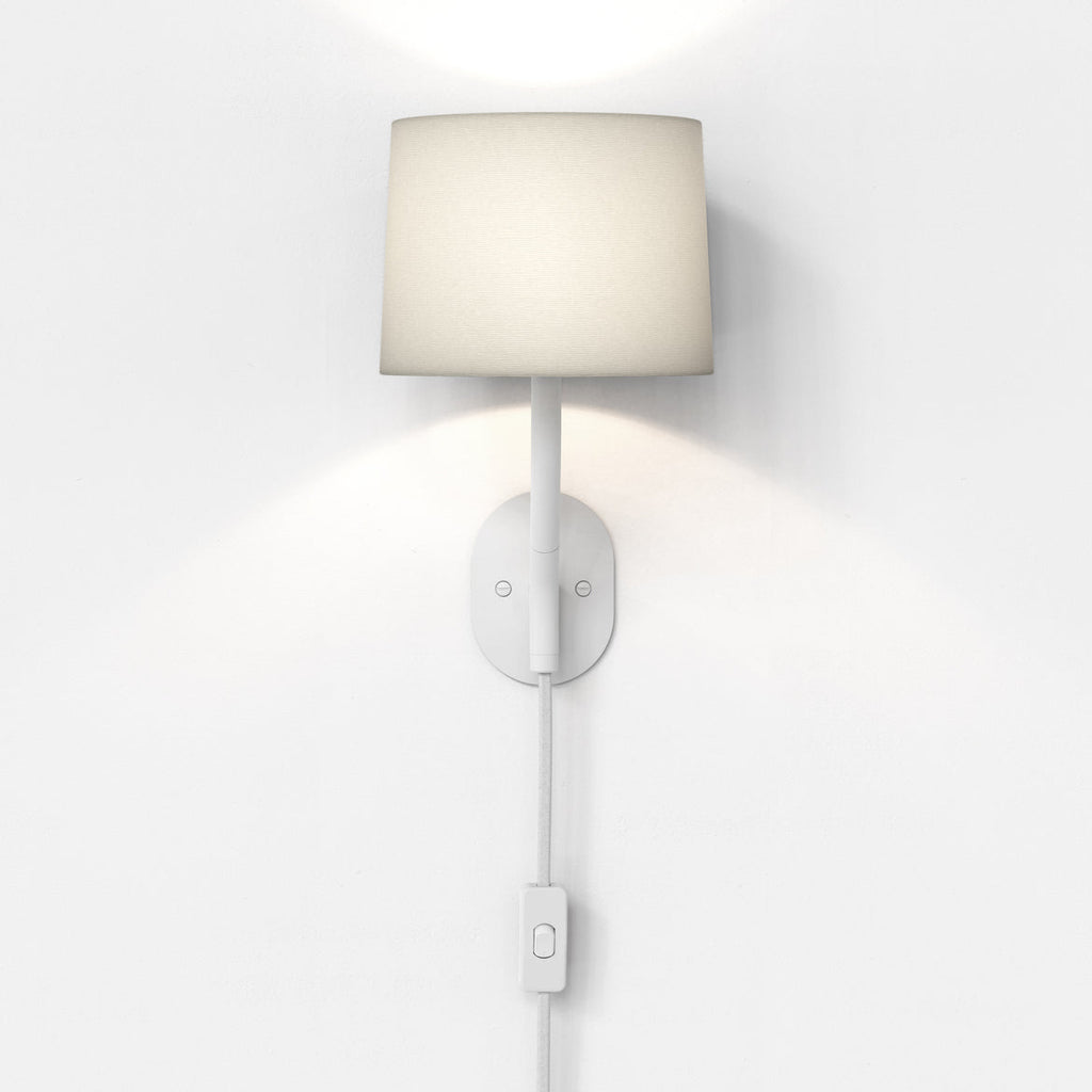 Arbor Reading Wall Light, White, Plug In, E14, IP20