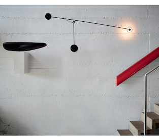 Aaro Adjustable Reading Wall, Black, LED, Touch Dim or Triac Dim, IP20