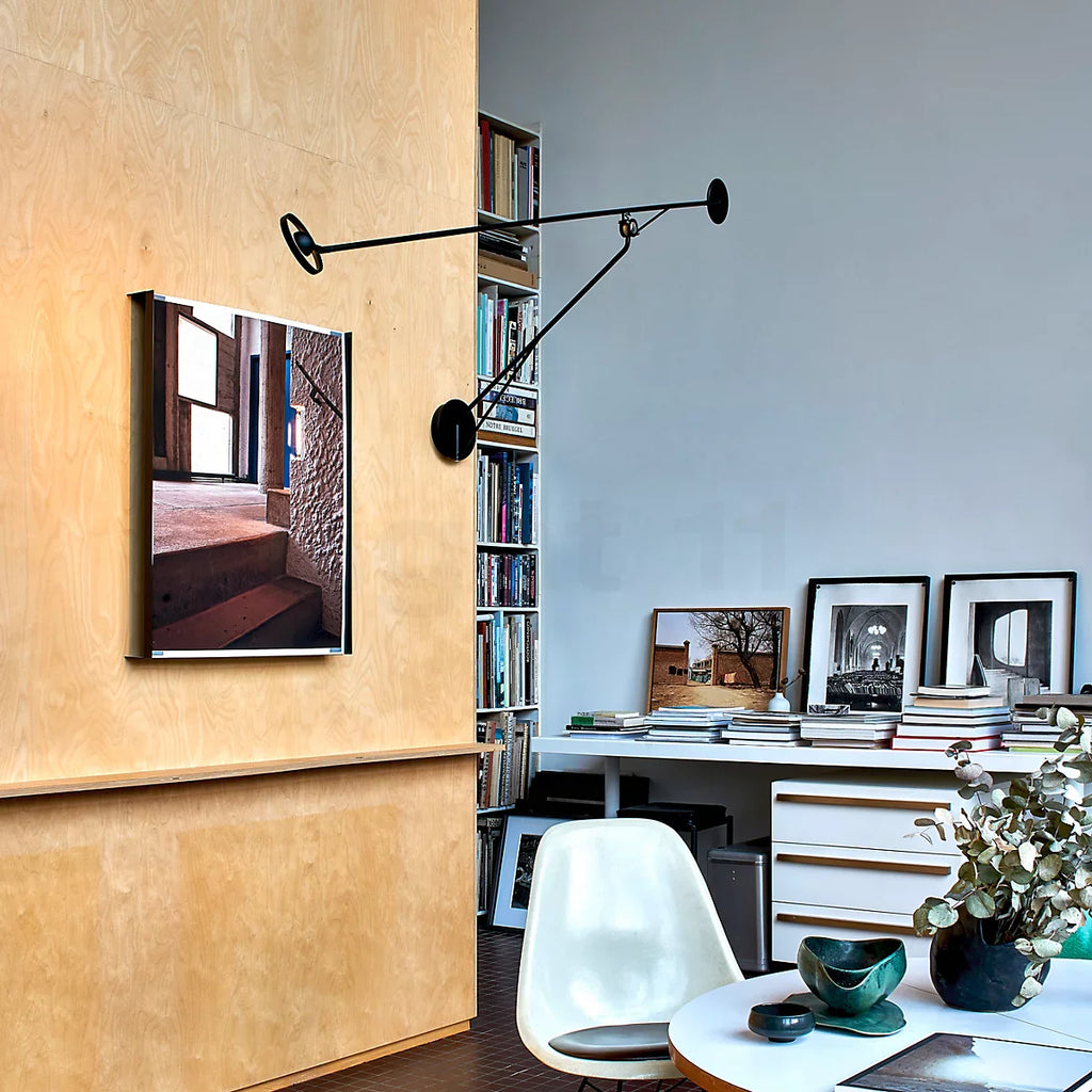 Aaro Adjustable Reading Wall, Black, LED, Touch Dim or Triac Dim, IP20