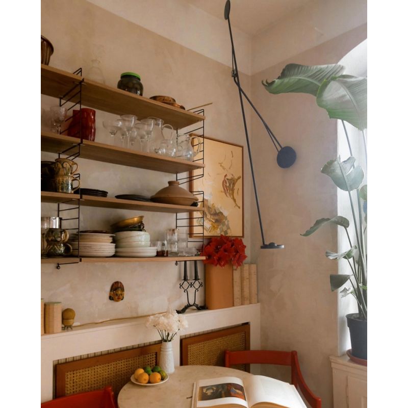 Aaro Adjustable Reading Wall, Black, LED, Touch Dim or Triac Dim, IP20