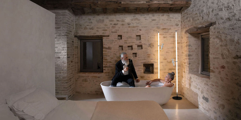 Accippichio Floor Lamp, LED, Foot Dimmer, IP20