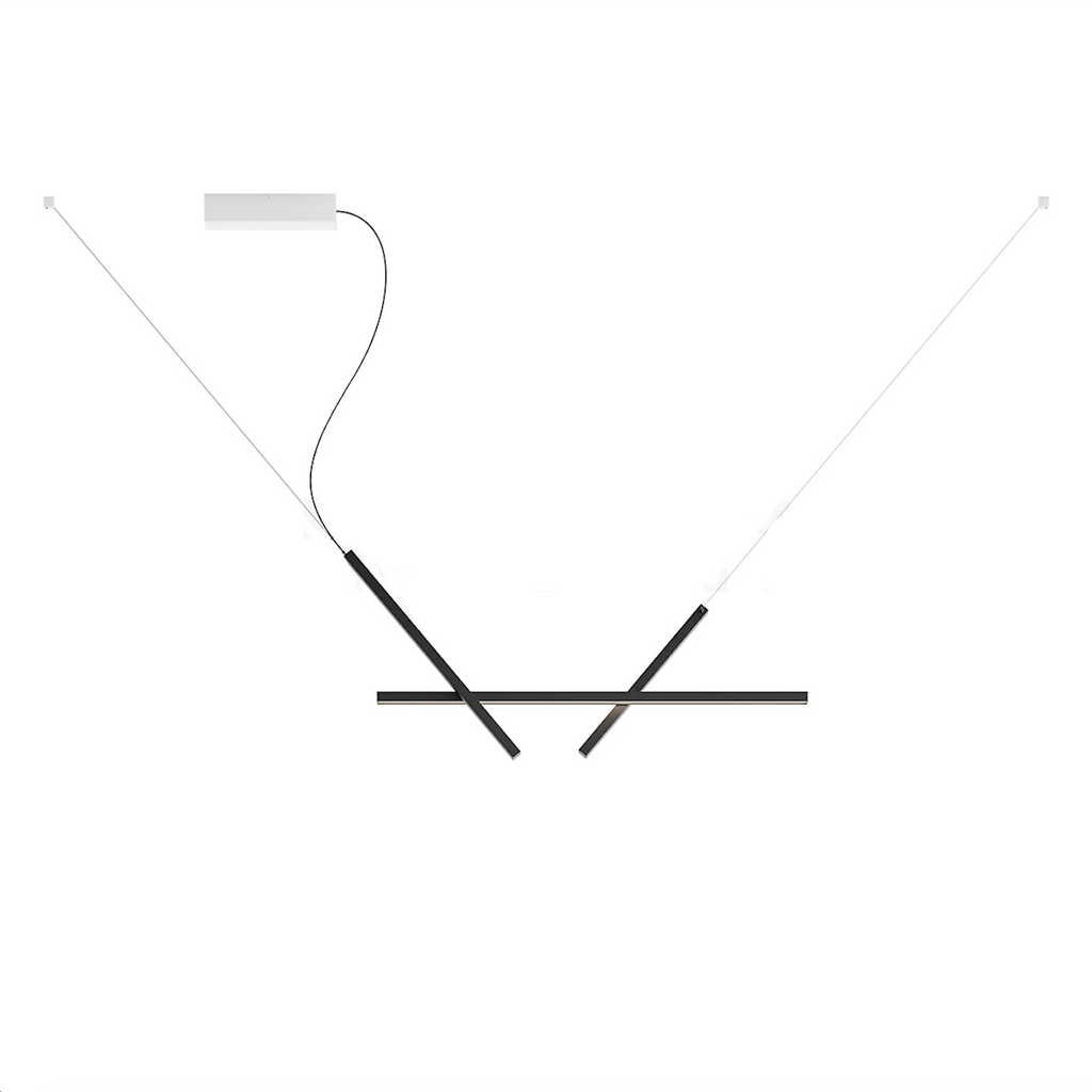 Across Adjustable Linear Pendant, Black, LED, Phase Dim, IP20