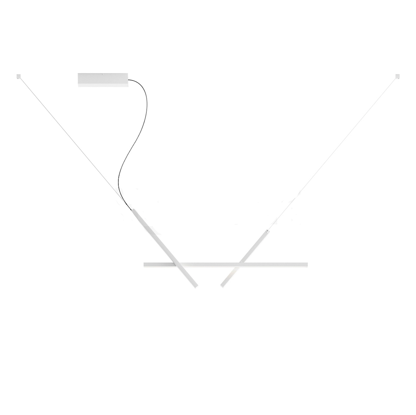 Across Adjustable Linear Pendant, White, LED, Phase Dim, IP20