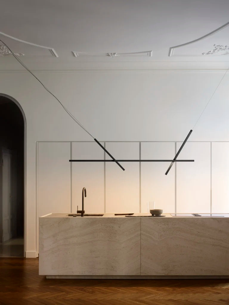 Across Adjustable Linear Pendant, Black, LED, Phase Dim, IP20