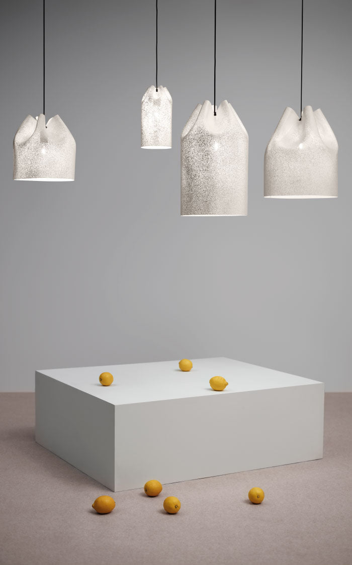 Agasallo Pendant, Tall, 16 cm ø, Steel Mesh, E27, Triac Dim, IP20