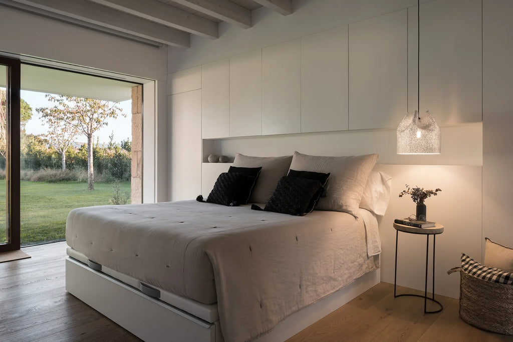 Agasallo Pendant, Tall, 16 cm ø, Steel Mesh, E27, Triac Dim, IP20