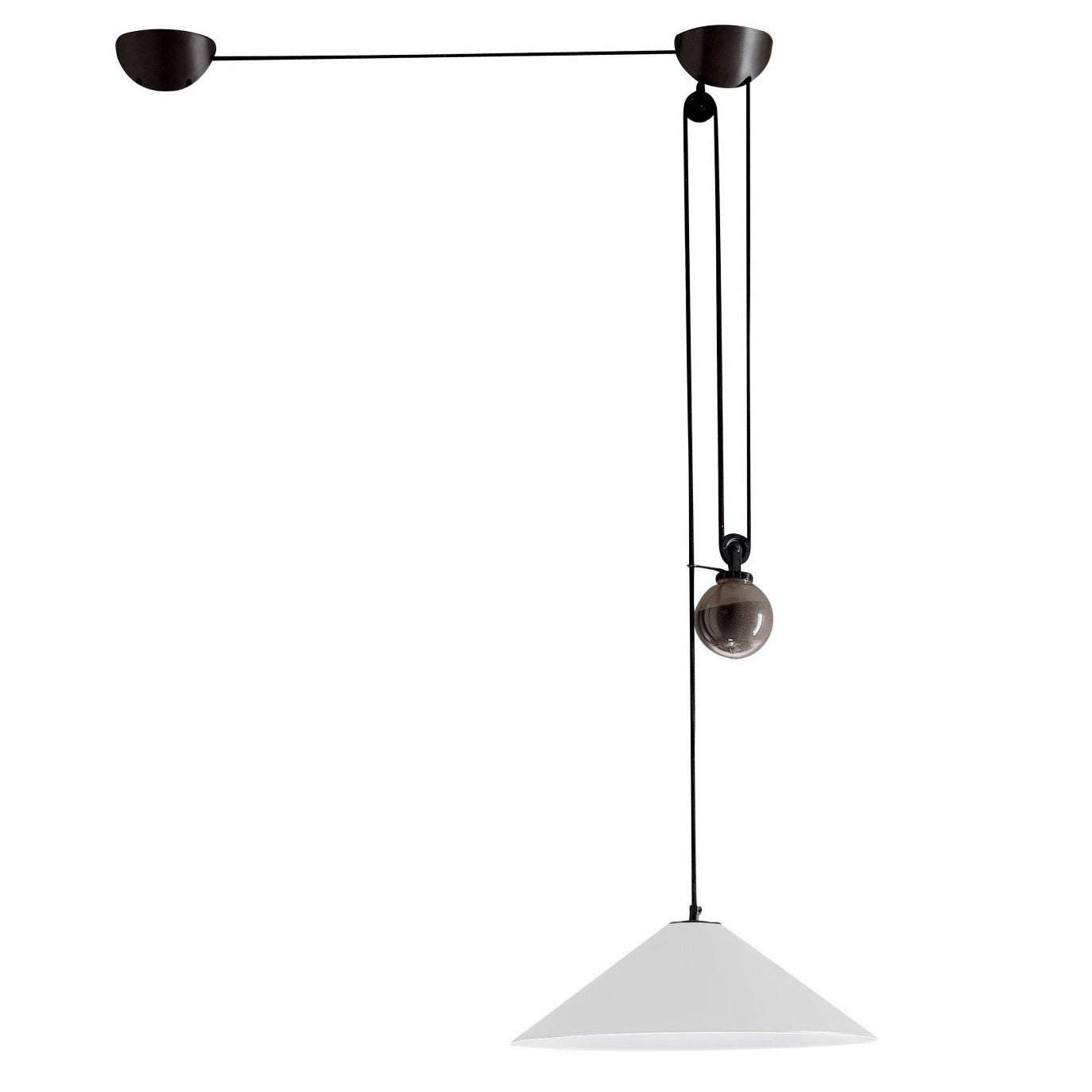 Aggregato Pendant, Cone, White, Slide and Decentralised, E27, IP20