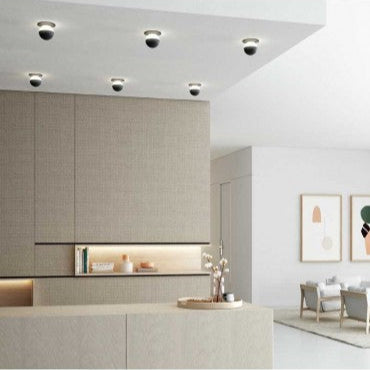 Alfi Spot Light, White Glass with Black Shield, LED, Recessed, On/Off, IP20