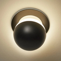 Alfi Spot Light, White Glass with Black Shield, LED, Recessed, On/Off, IP20