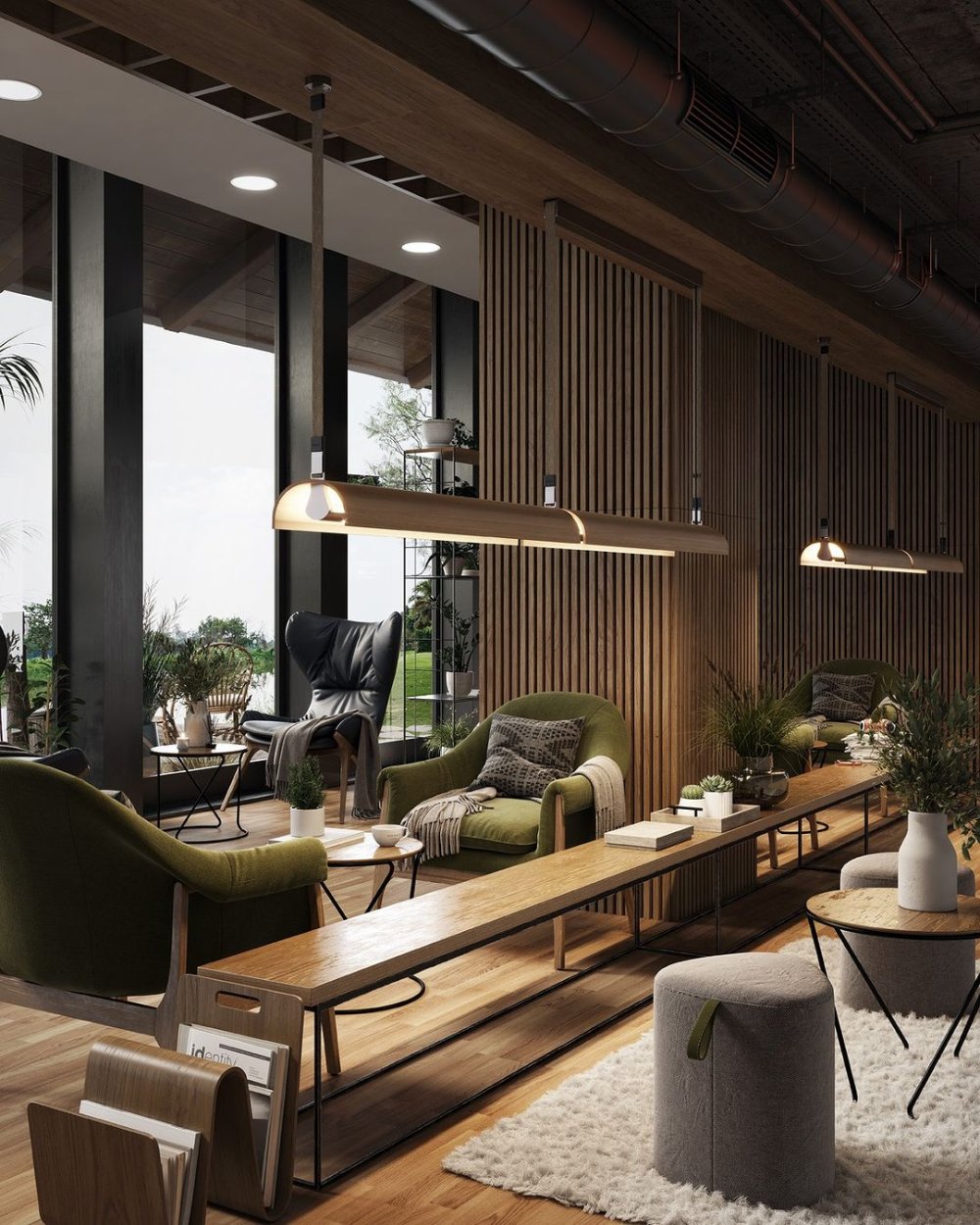 Aluet Linear Pendant, 100 cm, Ash Wood, Direct and Indirect, LED, 40.8W, Triac Dim, IP20