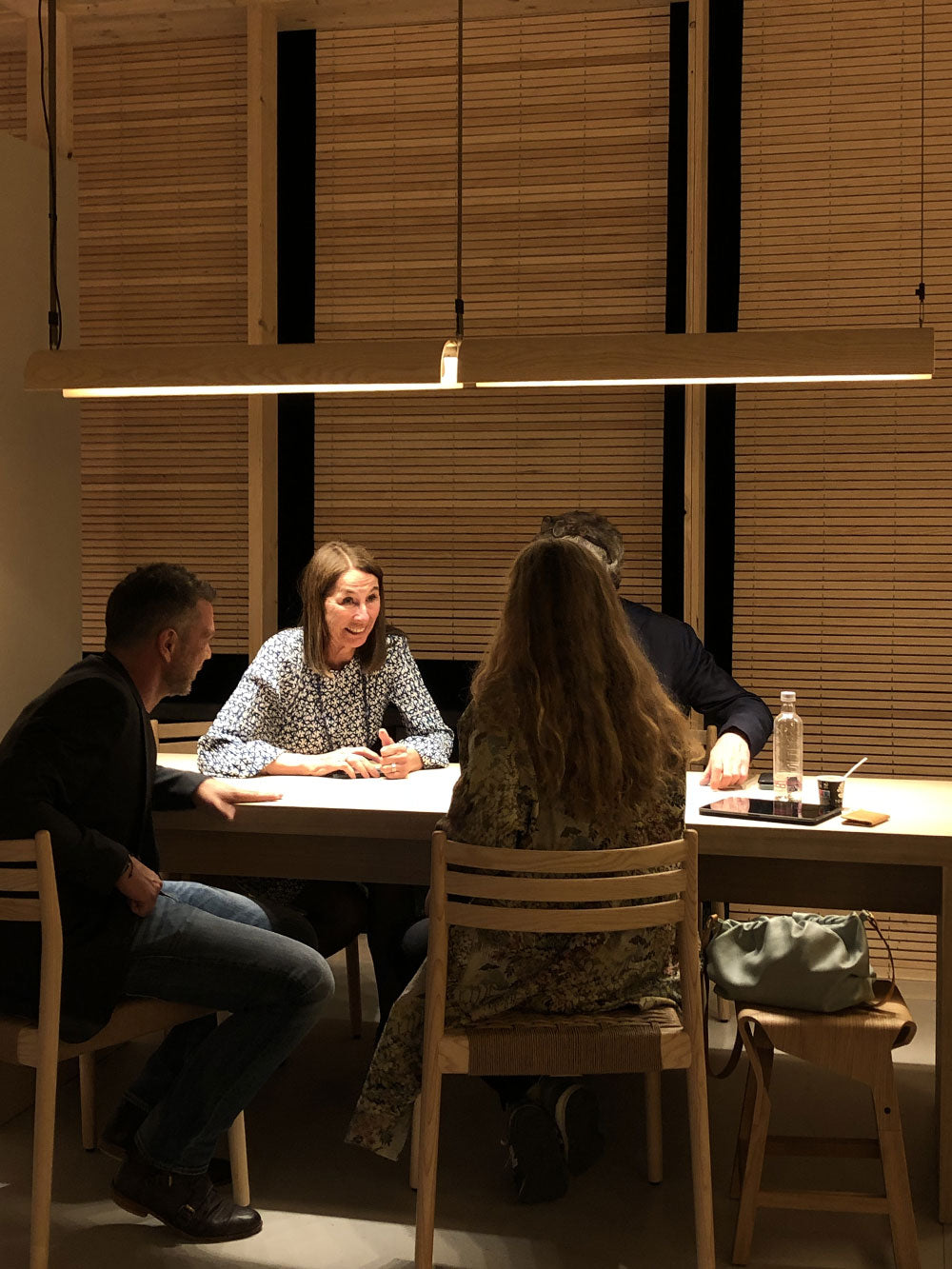 Aluet Linear Pendant, 100 cm, Ash Wood, Indirect Only, LED, 34W, Triac Dim, IP20