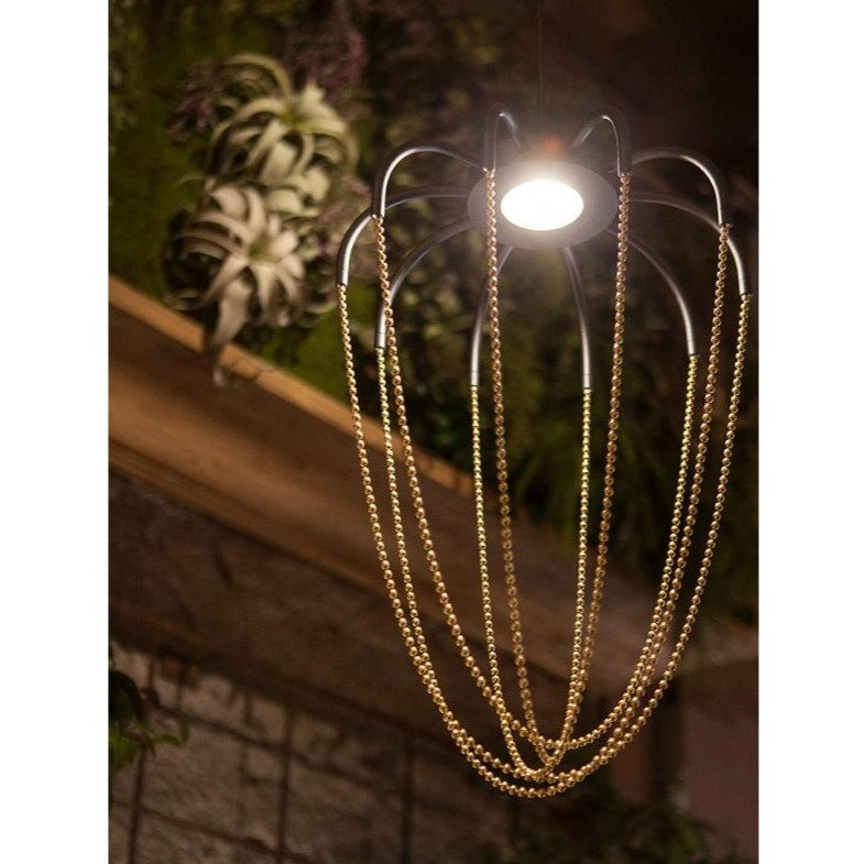 Alysoid Pendant with Black Nickel Beads, 51.5 cm ø x 170, LED, Phase Dim, IP20
