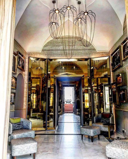 Alysoid Pendant with Brass Beads, 51.5 cm ø x 170, LED, Phase Dim, IP20