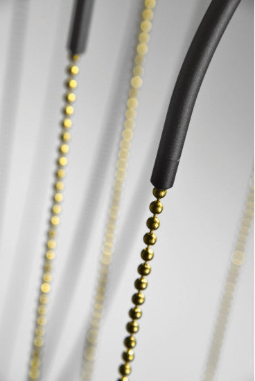 Alysoid Pendant with Brass Beads, 51.5 cm ø x 170, LED, Phase Dim, IP20