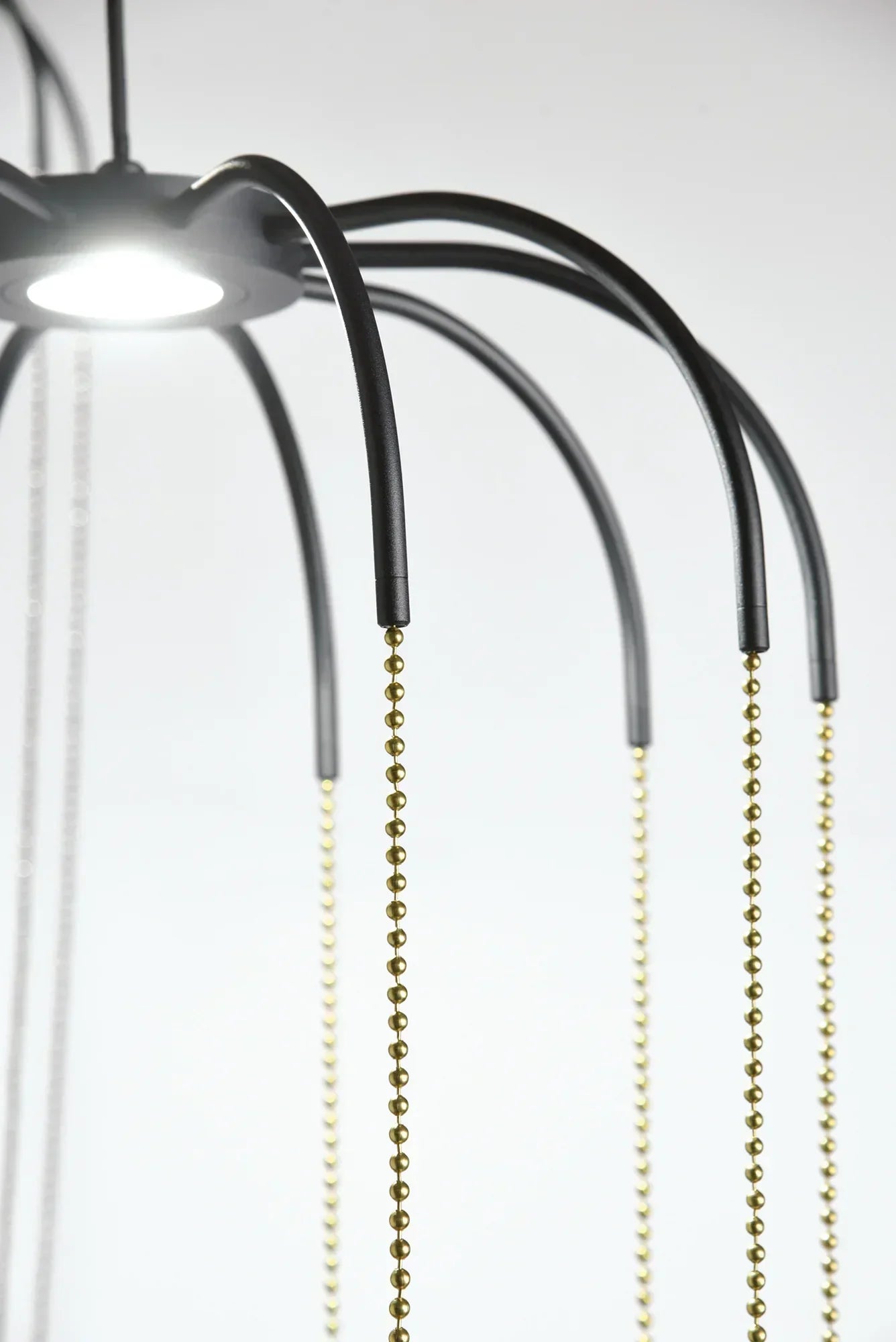 Alysoid Pendant with Brass Beads, 51.5 cm ø x 100, LED, Phase Dim, IP20
