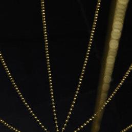 Alysoid Pendant with Brass Beads, 51.5 cm ø x 100, LED, Phase Dim, IP20